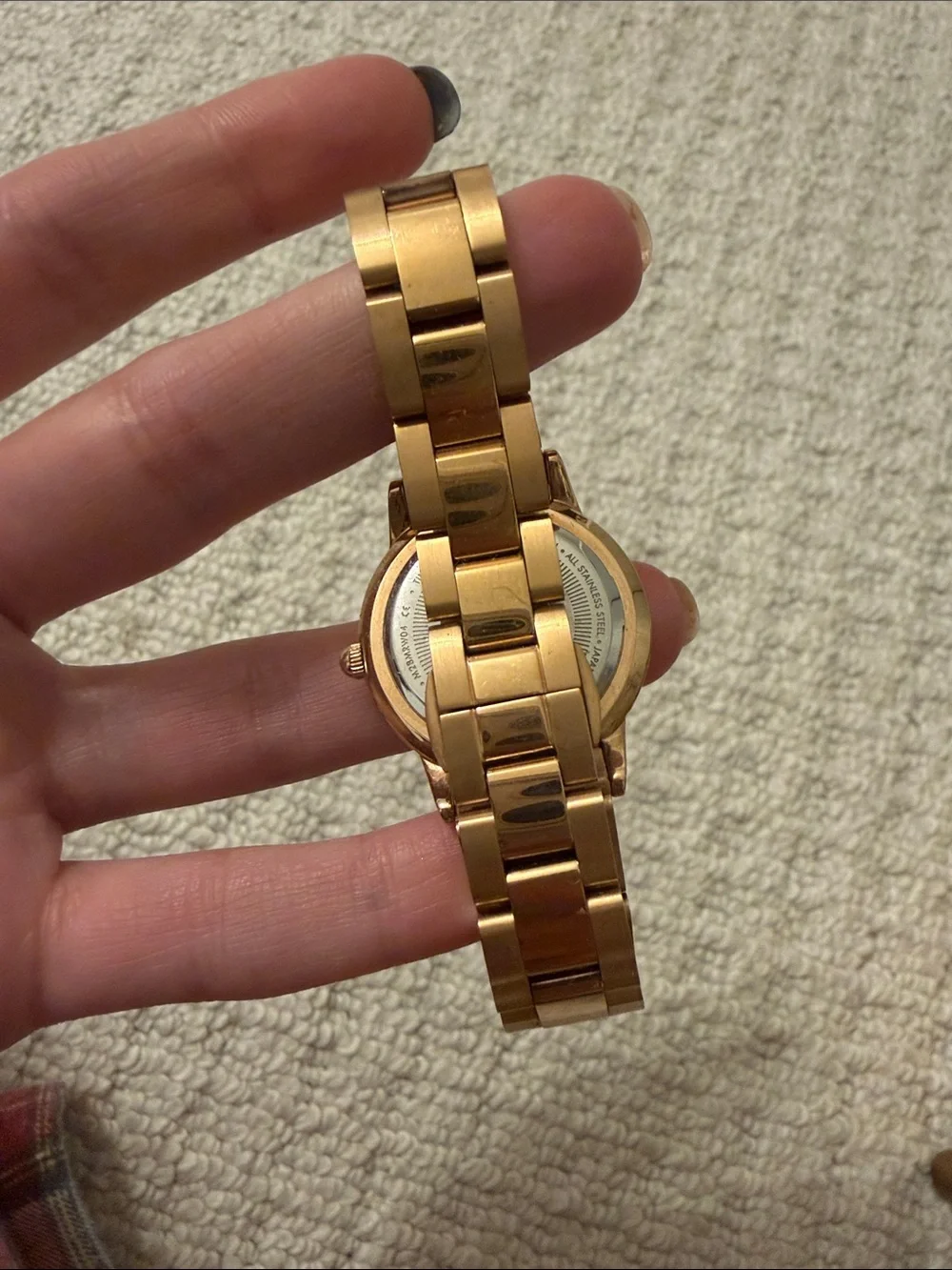 Daniel Wellington Rose Gold Bracelet Watch with White Dial